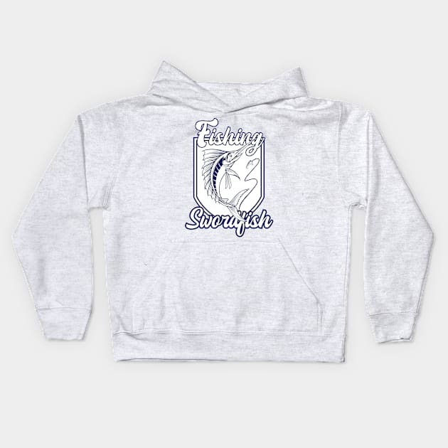 Sword Fish 2.1 Kids Hoodie by Harrisaputra